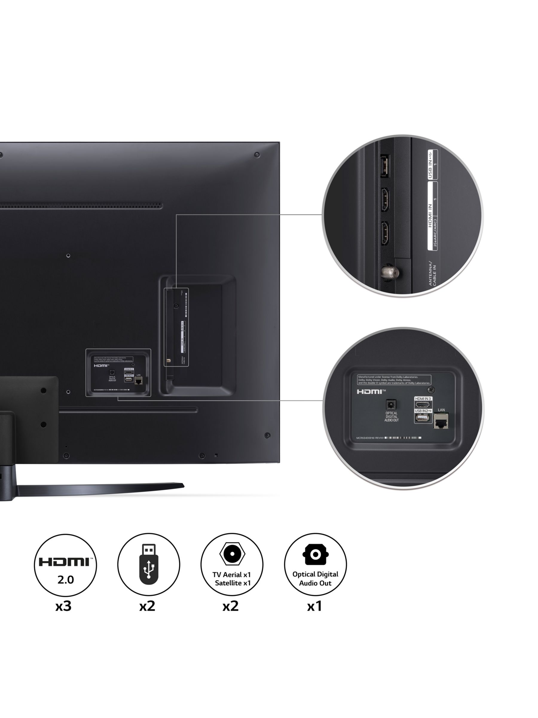 LG 55NANO766QA (2022) LED HDR NanoCell 4K Ultra HD Smart TV, 55 inch with  Freeview HD/