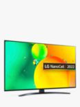 LG 50NANO766QA (2022) LED HDR NanoCell 4K Ultra HD Smart TV, 50 inch with Freeview HD/Freesat HD, Ashed Blue