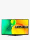 LG 75NANO766QA (2022) LED HDR NanoCell 4K Ultra HD Smart TV, 75 inch with Freeview HD/Freesat HD, Ashed Blue