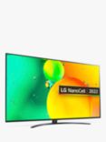 LG 75NANO766QA (2022) LED HDR NanoCell 4K Ultra HD Smart TV, 75 inch with Freeview HD/Freesat HD, Ashed Blue