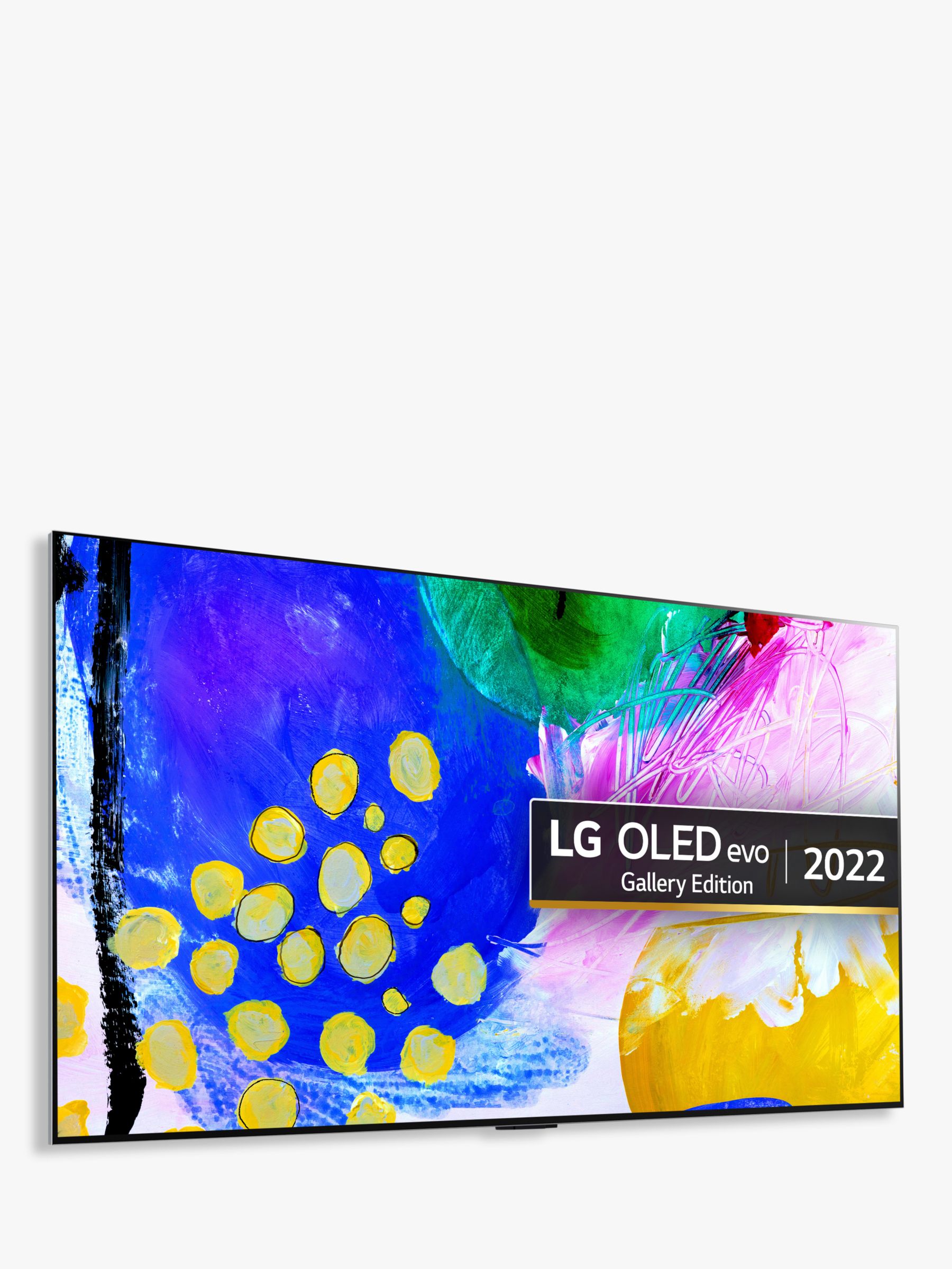 LG OLED55G26LA (2022) OLED HDR 4K Ultra HD Smart TV, 55 inch with Freeview HD/Freesat HD, Dolby Atmos & Gallery Design, Light Satin Silver