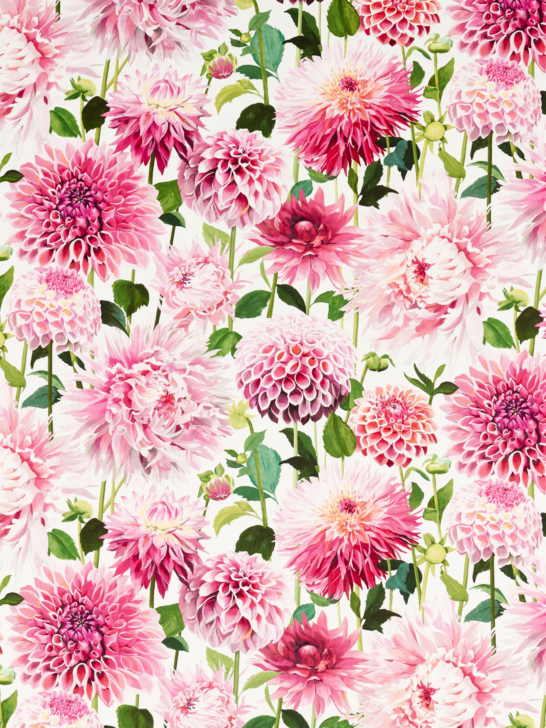 Harlequin Dahlia Furnishing Fabric, Blossom/Emerald/New Beginnings