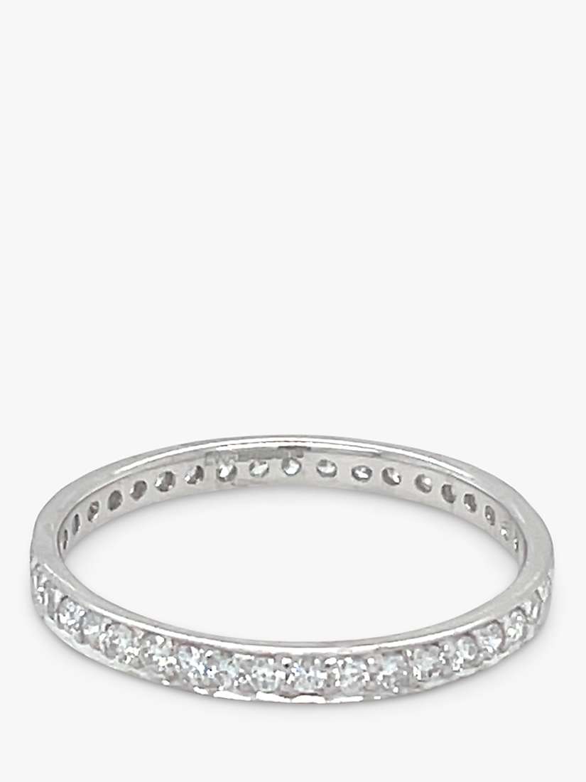 Buy E.W Adams 18ct White Gold Diamond Full Eternity Ring, N Online at johnlewis.com