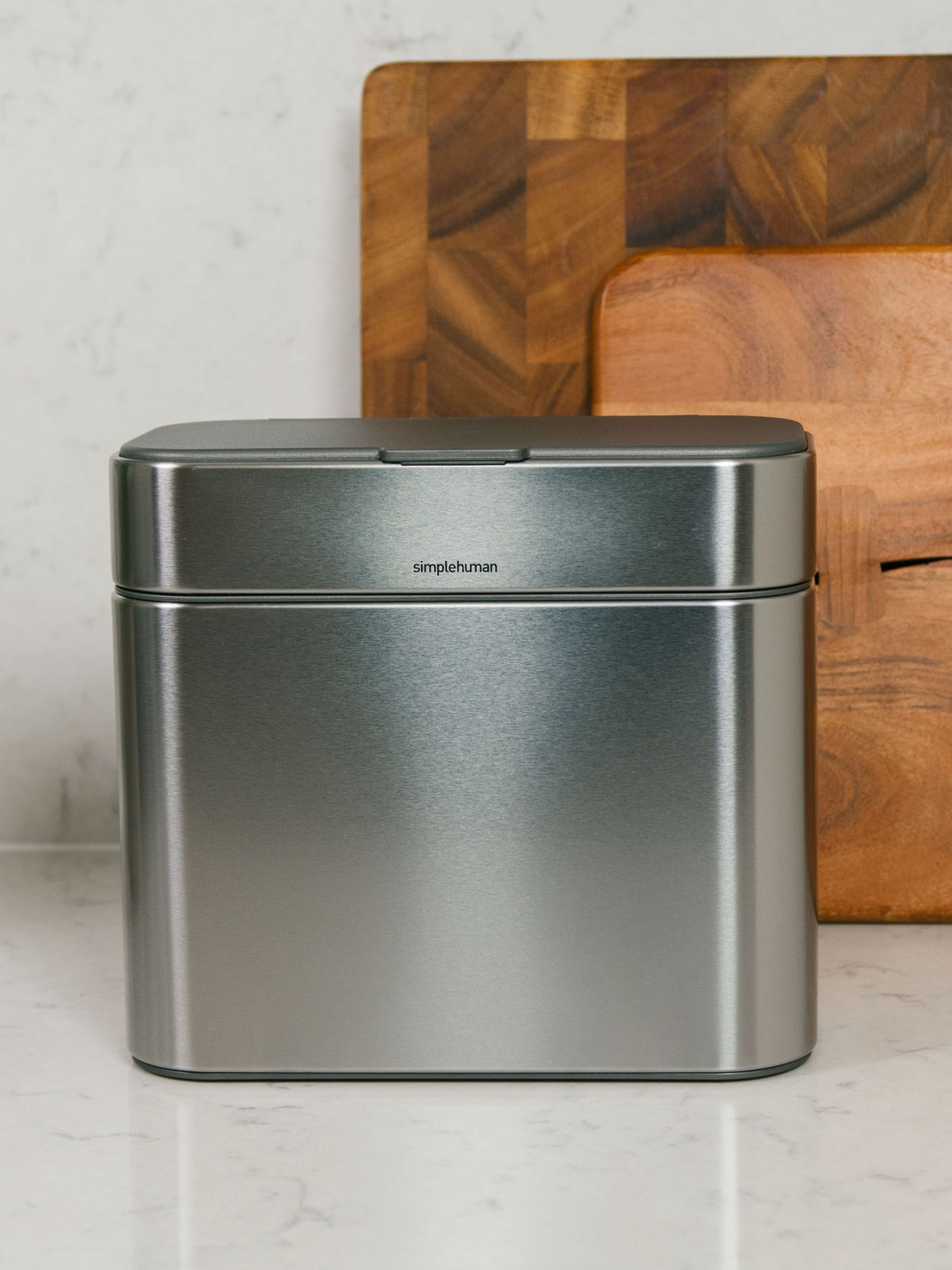 simplehuman Compost Caddy, 4L, Stainless Steel