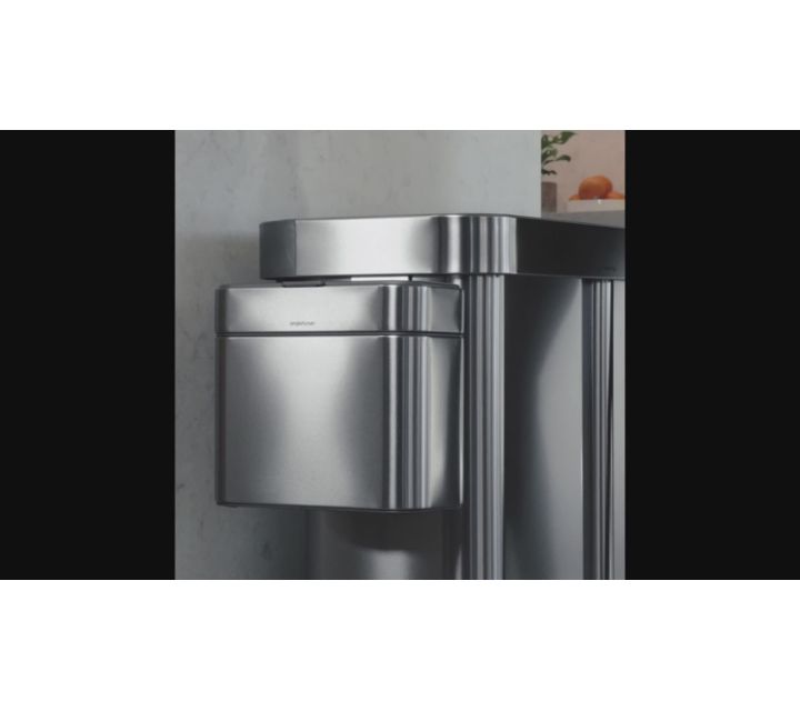 simplehuman 4L Compost Caddy Bin Brushed Stainless Steel