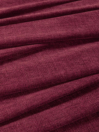 John Lewis Easy Clean Chunky Chenille Plain Fabric, Mulberry, Price Band C