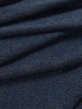 John Lewis Boucle Plain Fabric, Dark Navy, Price Band C