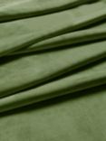 John Lewis Smooth Velvet Plain Fabric, Olive Green, Price Band B