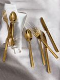 John Lewis Gold Cutlery Set, 18 Piece/6 Place Settings