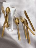 John Lewis Gold Cutlery Set, 6 Piece/2 Place Settings