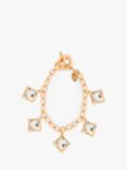 Eclectica Pre-Loved 22ct Gold Plated Swarovski Crystal Chain Bracelet