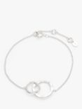 John Lewis Diamond Circle Link Chain Bracelet, Silver