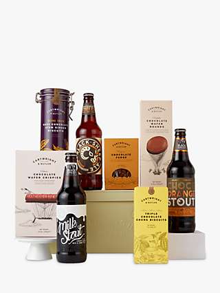 Cartwright & Butler Chocolate & Beer Gift Hamper with Personalised Gift Message