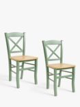 John Lewis ANYDAY Clayton Beech Wood Dining Chairs, Set of 2
