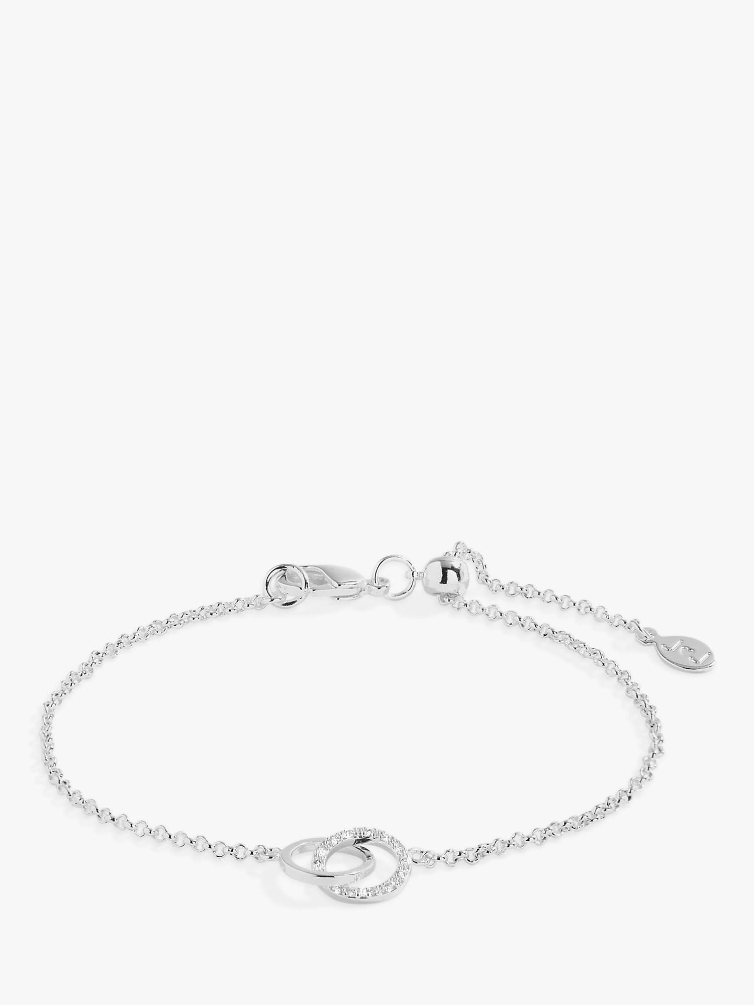 Buy Joma Jewellery Infinity Links Circle Chain Bracelet, Silver Online at johnlewis.com