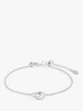 Joma Jewellery Infinity Links Circle Chain Bracelet, Silver