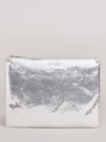 Ted Baker Snaksi Large Pouch Bag, Silver