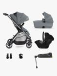 Silver Cross Dune Pushchair & Dream Car Seat Travel Pack with First Bed Folding Carrycot