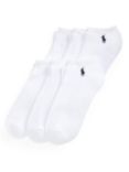 Polo Ralph Lauren Cotton Blend Trainer Socks, One Size, Pack of 6, White