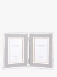 Laura Ashley Harrison Linen Double Photo Frame, 4 x 6" (10 x 15cm)