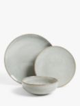 John Lewis ANYDAY Speckle Glaze Stoneware Dinnerware Set, 12 Piece, Natural