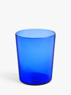 John Lewis ANYDAY Glass Tumbler, 325ml, Blue