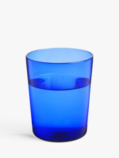John Lewis ANYDAY Glass Tumbler, 325ml, Blue