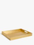 John Lewis Rectangular Lacquer Tray, 46cm, FSC-Certified (MDF), Gold