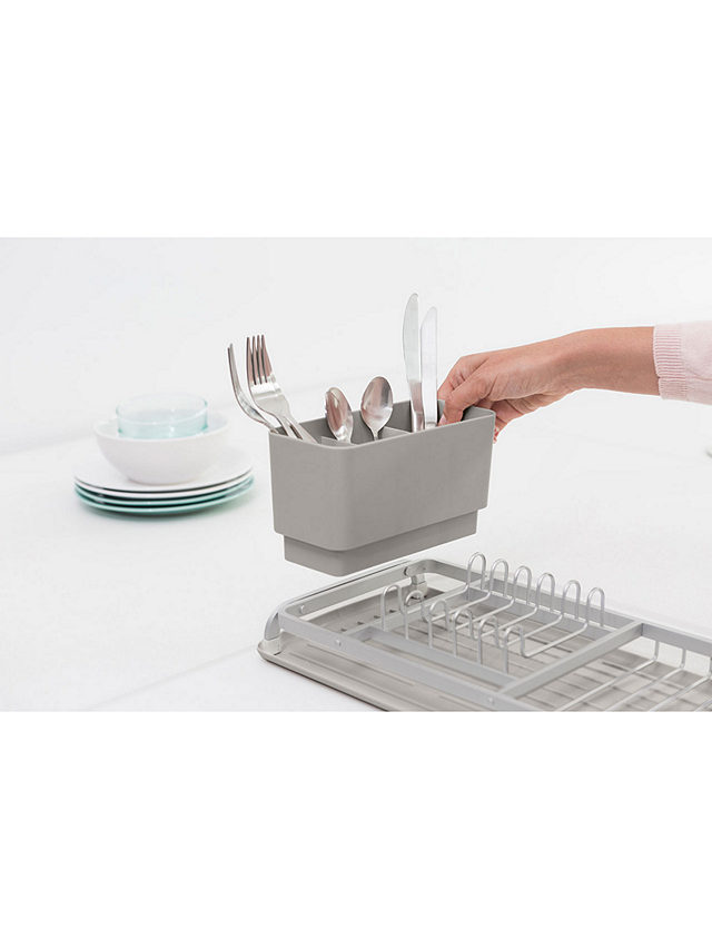 Brabantia SinkSide Compact Dish Rack, Mid Grey