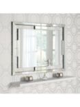 Yearn Rio Bevelled Glass Rectangular Wall Mirror, 82 x 112cm, Black