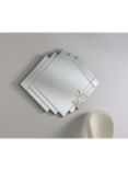 Yearn Art Bevelled Glass Wall Mirror, 86 x 119cm, Black