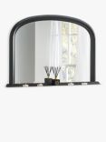 Yearn Ribbed Overmantle Wall Mirror, 77 x 112cm