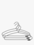 Brabantia Soft Touch Clothes Hangers, Black/White, Set of 3
