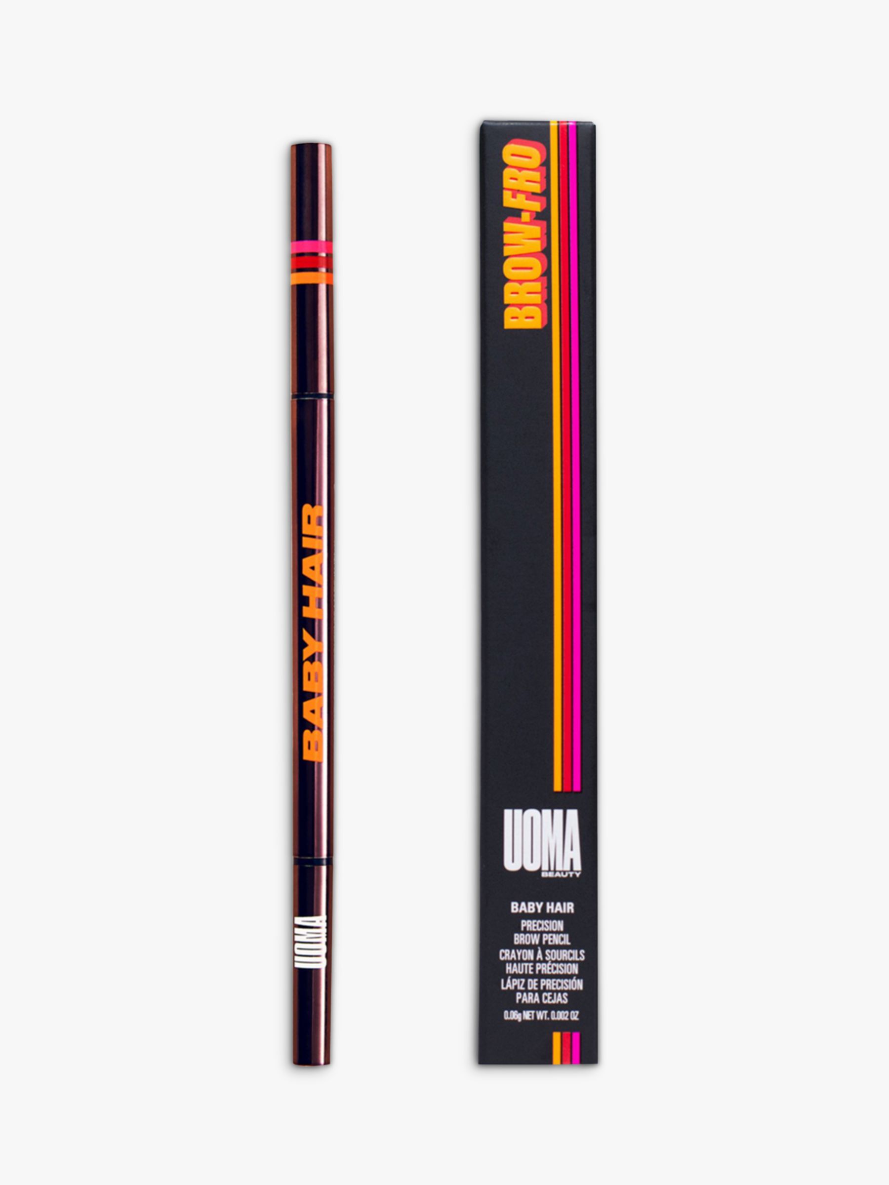 UOMA Beauty BROW-FRO BABY HAIR Brow Pencil, 01 Light Blonde 8