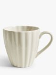 John Lewis Scalloped Speckled Stoneware Mug, 400ml