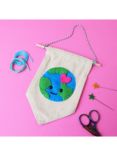 The Make Arcade Mini Planet Earth Banner Sewing Kit