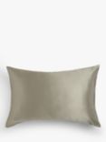 John Lewis Organic Mulberry Silk Standard Pillowcase, Pebble