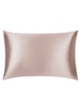 John Lewis Organic Mulberry Silk Standard Pillowcase, Pale Pink
