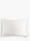 John Lewis Organic Mulberry Silk Standard Pillowcase, Bright White