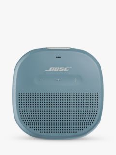 Bose SoundLink Micro Water-resistant Portable Bluetooth Speaker with Built-in Speakerphone, Stone Blue