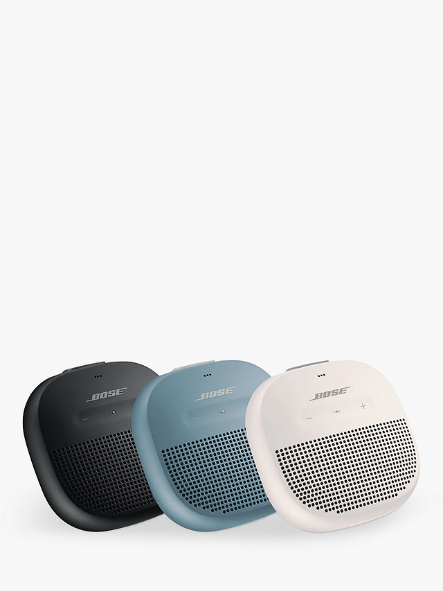 Bose SoundLink Micro Water-resistant Portable Bluetooth Speaker with Built-in Speakerphone, Stone Blue