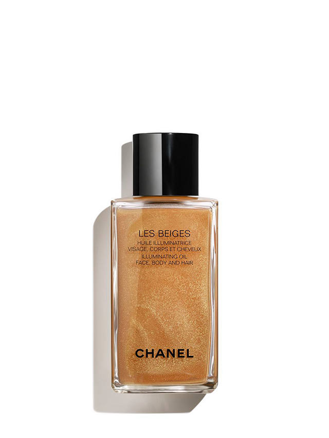 CHANEL Les Beiges Illuminating Oil Illuminating Dry Oil for Face, Body and  Hair, Shimmering Veil, 250ml at John Lewis & Partners