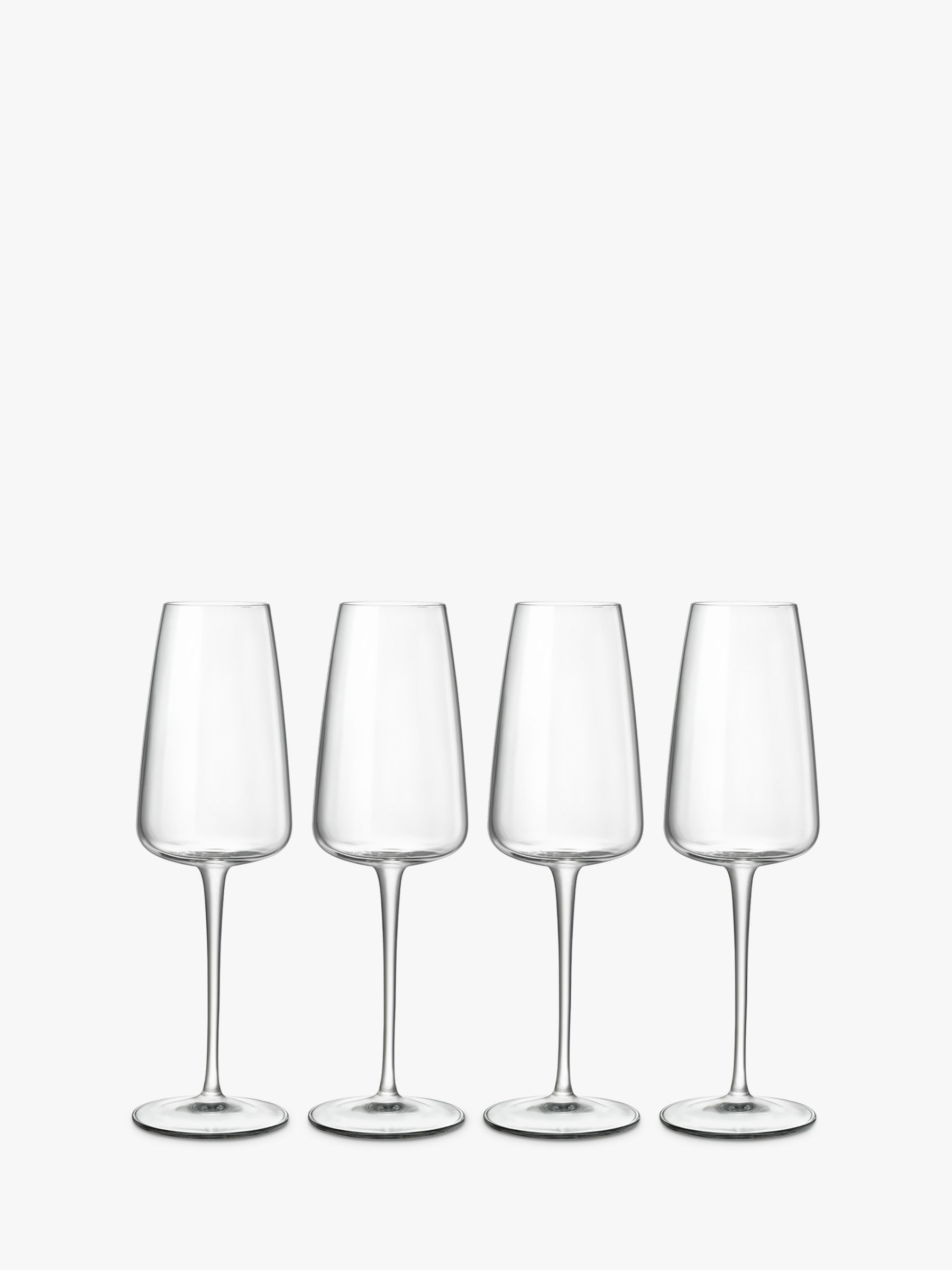 Luigi Bormioli Talismano Glass Champagne Flute, Set of 4, 210ml, Clear