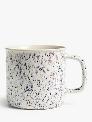 John Lewis Speckle Can Glaze Stoneware Mug, 400ml