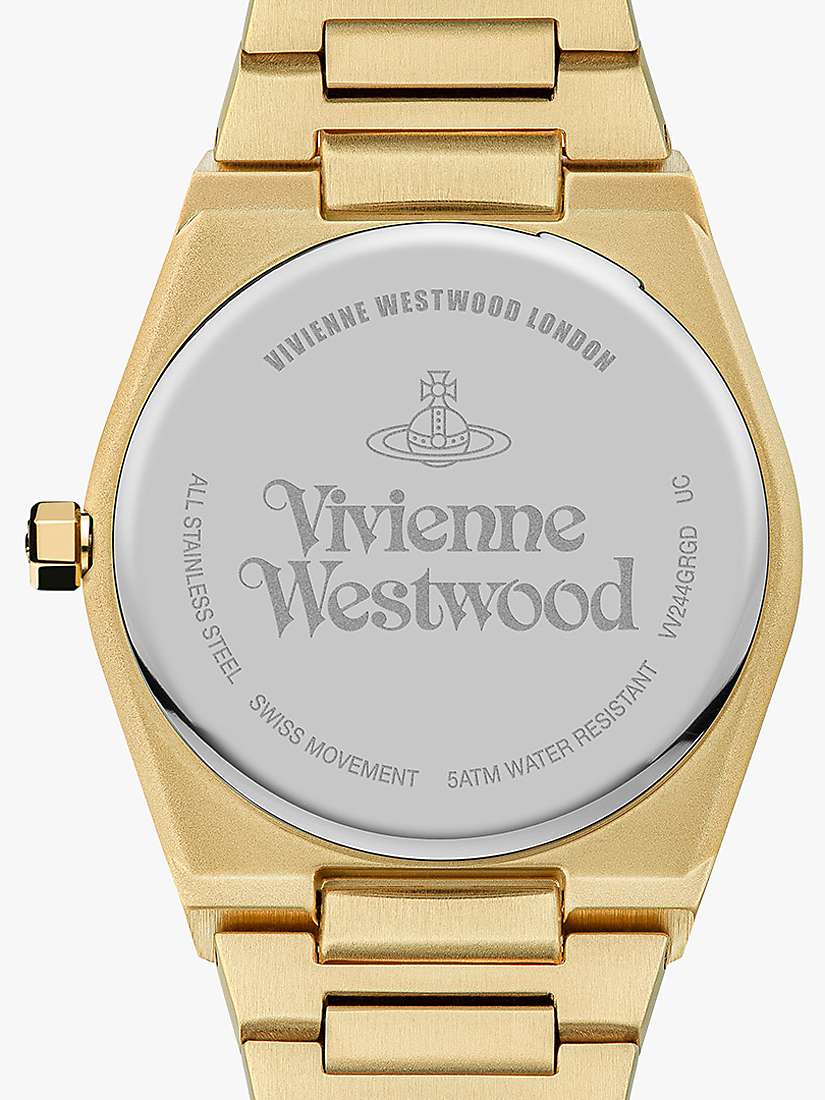 Buy Vivienne Westwood VV244GRGD Women's Limehouse Bracelet Strap Watch, Gold/Dark Green Online at johnlewis.com
