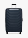 Samsonite Upscape 4-Wheel 81cm Expandable Large Suitcase, Blue Nights