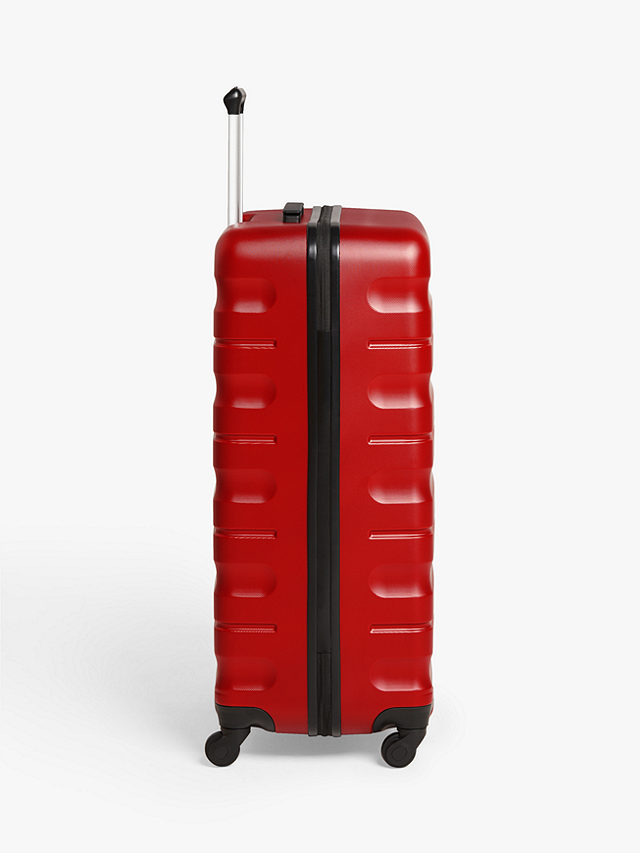 John Lewis ANYDAY Girona 75cm 4-Wheel Large Suitcase, Red