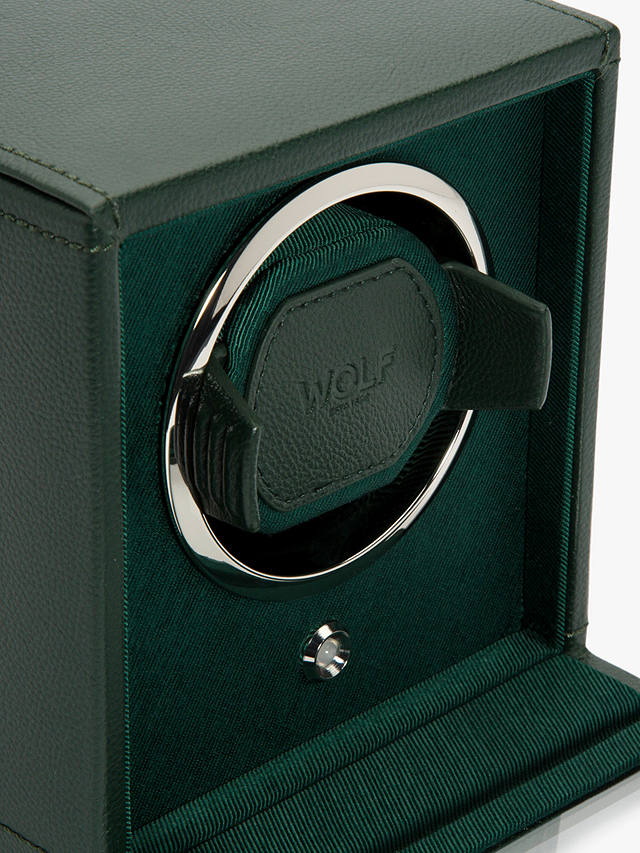 Wolf Cub Vegan Leather Watch Winder, Green
