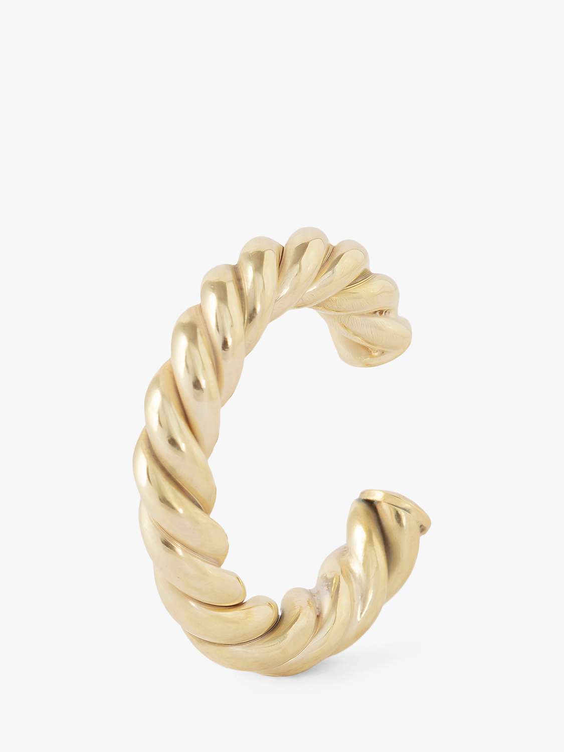 Buy LARNAUTI Twisted Rope Single Ear Cuff, Gold Online at johnlewis.com