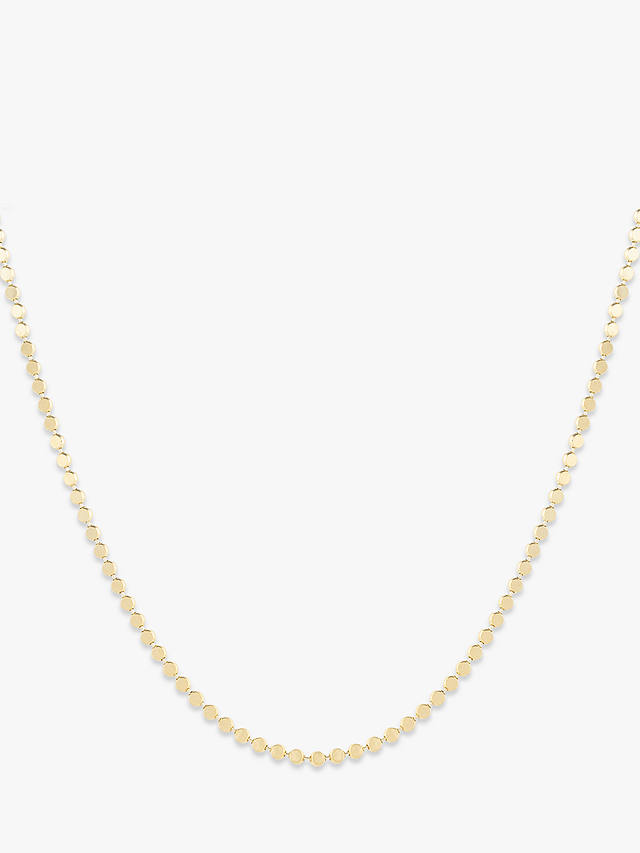 LARNAUTI Classic Beaded Chain Necklace, Gold